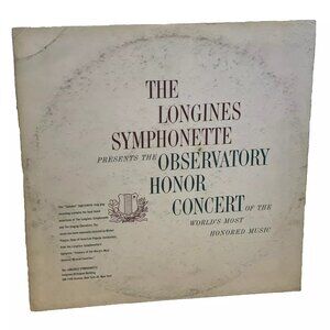 Observatory Honor Concert Of The World's Most Honored Music (Vinyl, 1963) Longin